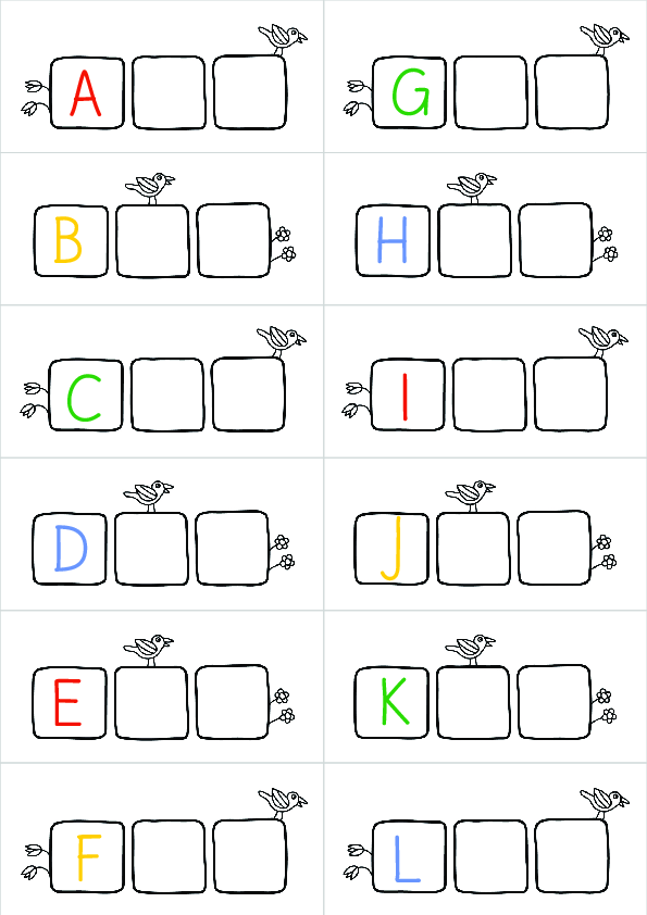Alphabet - Vorgänger- und Nachfolgerbuchstaben